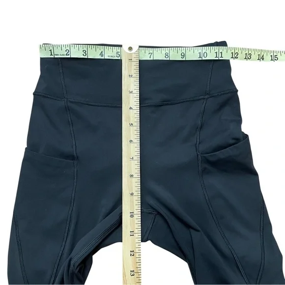 Lululemon Break Free Crop Nulux 17" Leggings Black Size 4 Running Gym Sports - Picture 13 of 16